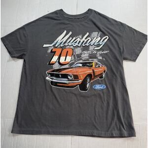 Ford Mustang American Legend 70” Short Sleeve Mens T-Shirt Size XL Gray